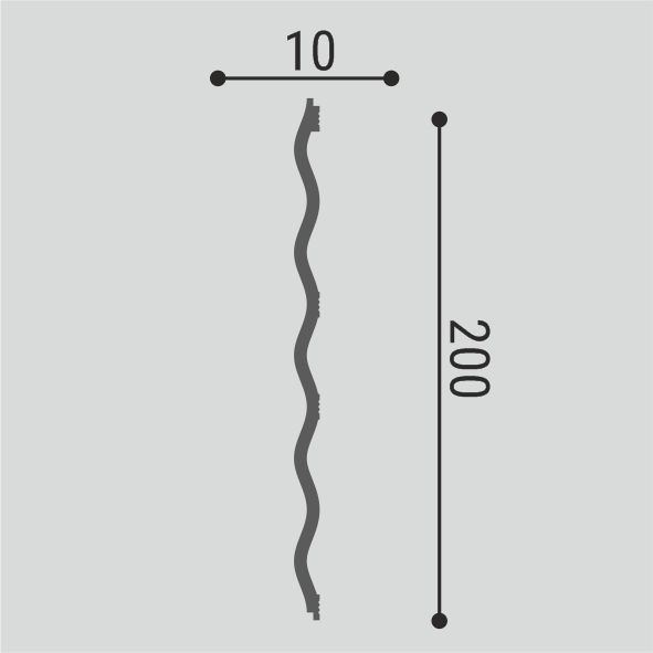 Стеновая панель под покраску Bello Deco СП 01/2.6 2600×200×10